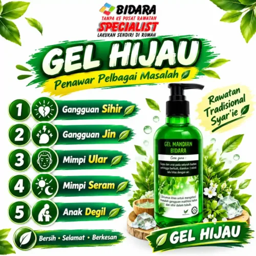 Gel Mandian Bidara, sabun bidara