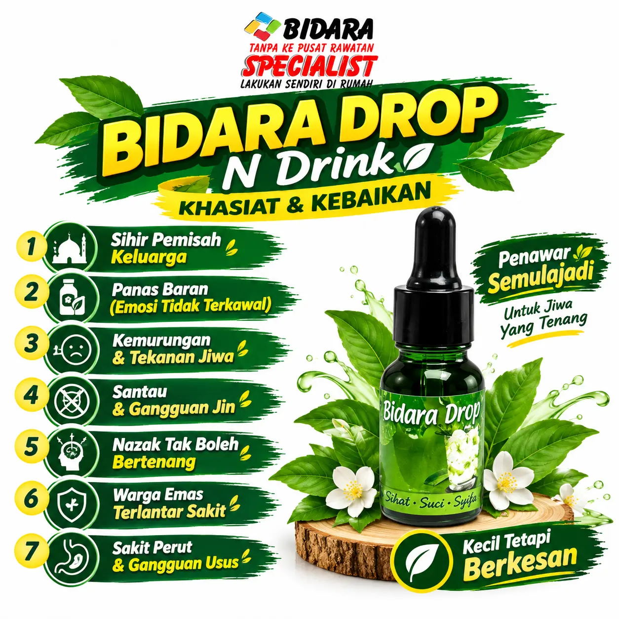 Bidara Drop N Drink 3 Bidara Drop n Drink,tunang tak nak berubat,terkena sihir pemisah