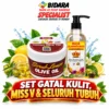 Raja Gel Bidara & Scrub Lemon Olive Oil 2 Set Gatal Kulit, Miss V & Seluruh Tubuh,Ubat Gatal Kulit Paling Berkesan