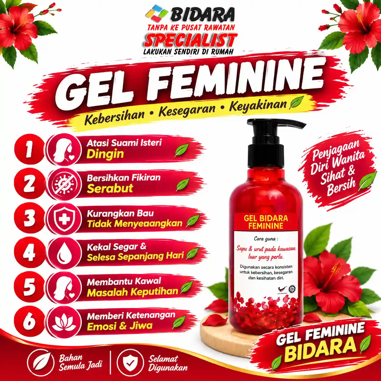 Gel Bidara Feminine 3 gel bidara feminine,gel feminine