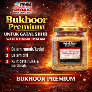 Bukhoor Premium untuk rawatan gatal waktu malam